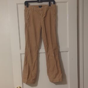 J. Crew Women's Tan Low Fit Corduroy Boot Cut Pants